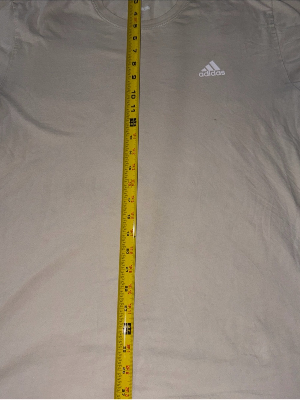 Adidas Men’s Golf Cotton Shirt Size Xl Cream Short Sleeve